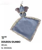 Promoties Doudou dumbo - Disney - Geldig van 01/03/2023 tot 31/12/2023 bij Fun
