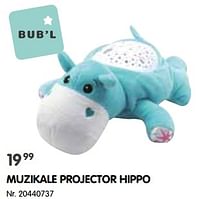 Muzikale projector hippo-Bub