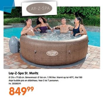 Promoties Lay-z-spa st. moritz - BestWay - Geldig van 23/03/2023 tot 30/09/2023 bij Fun