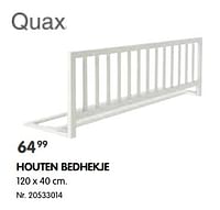 Houten bedhekje-Quax