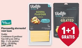 Promoties Plantaardig alternatief voor kaas violife - Violife - Geldig van 13/04/2023 tot 19/04/2023 bij Delhaize