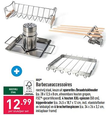 Promoties Barbecueaccessoires - BBQ - Geldig van 18/04/2023 tot 28/04/2023 bij Aldi