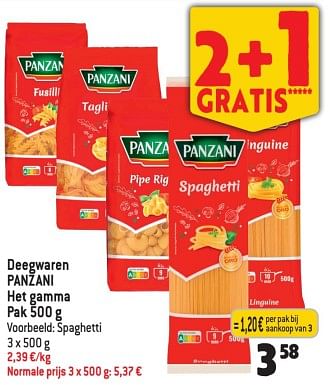 Promoties Deegwaren panzani spaghetti - Panzani - Geldig van 19/04/2023 tot 25/04/2023 bij Smatch