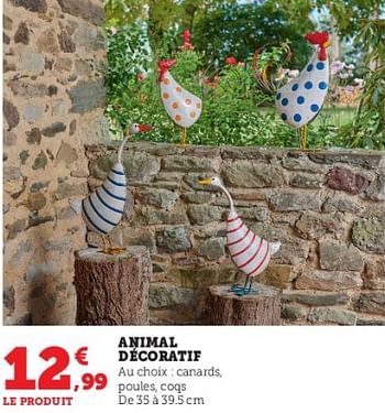 Promotions Animal décoratif - Produit Maison - Super U - Valide de 28/03/2023 à 23/04/2023 chez Super U