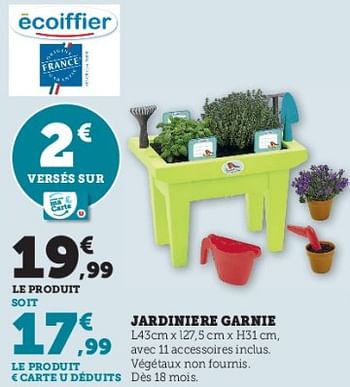 Promotions Jardiniere garnie - Produit Maison - Super U - Valide de 28/03/2023 à 23/04/2023 chez Super U