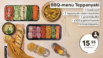 Promoties Bbq-menu teppanyaki - Huismerk - Bon'Ap - Geldig van 12/04/2023 tot 25/04/2023 bij Bon'Ap