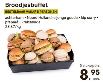 Promoties Broodjesbuffet - Huismerk - Bon'Ap - Geldig van 12/04/2023 tot 25/04/2023 bij Bon'Ap