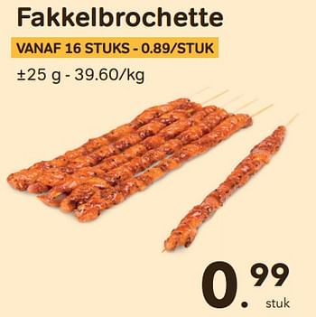 Promoties Fakkelbrochette - Huismerk - Bon'Ap - Geldig van 12/04/2023 tot 25/04/2023 bij Bon'Ap