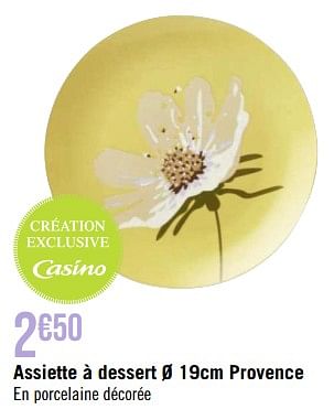 Promotions Assiette à dessert provence - Produit Maison - Géant Casino - Valide de 10/04/2023 à 07/05/2023 chez Géant Casino