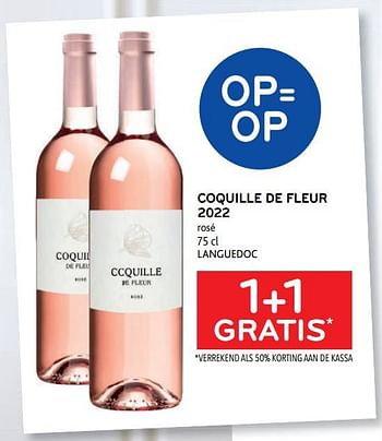 Promoties Coquille de fleur 2022 rosé 1+1 gratis - Rosé wijnen - Geldig van 19/04/2023 tot 02/05/2023 bij Alvo