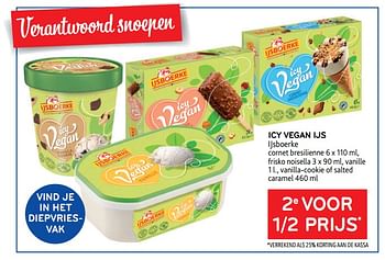 Promoties Icy vegan ijs ijsboerke 2e voor 1-2 prijs - Ijsboerke - Geldig van 19/04/2023 tot 02/05/2023 bij Alvo