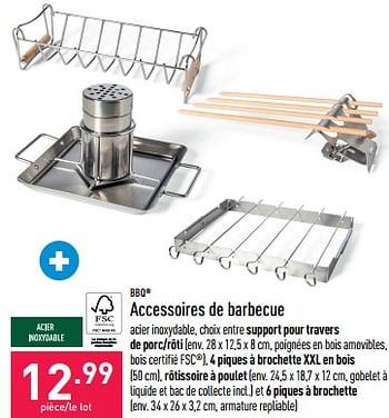 Promotions Accessoires de barbecue - BBQ - Valide de 18/04/2023 à 28/04/2023 chez Aldi
