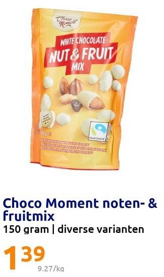 Promoties Choco moment noten- + fruitmix - Choco Moment - Geldig van 12/04/2023 tot 18/04/2023 bij Action
