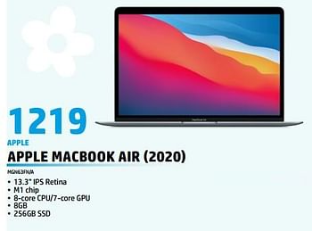 Promoties Apple apple macbook air 2020 mgn63fn-a - Apple - Geldig van 01/04/2023 tot 30/04/2023 bij Beecom