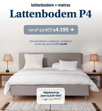 Promoties Lattenbodem + matras lattenbodem p4 - Huismerk - Sleeplife - Geldig van 21/04/2023 tot 06/05/2023 bij Sleeplife
