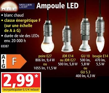 Promotions Ampoule led - I Glow - Valide de 12/04/2023 à 18/04/2023 chez Norma
