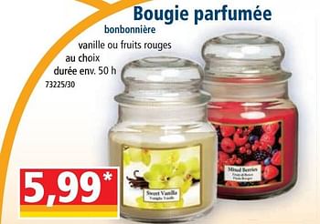 Promotions Bougie parfumée bonbonnière - Produit Maison - Norma - Valide de 12/04/2023 à 18/04/2023 chez Norma