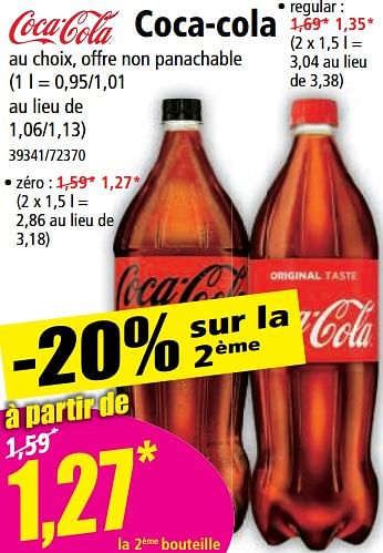 Promotions Coca-cola - Coca Cola - Valide de 12/04/2023 à 18/04/2023 chez Norma