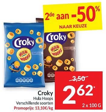 Promoties Croky hula hoops - Croky - Geldig van 18/04/2023 tot 23/04/2023 bij Intermarche