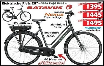 Promoties Elektrische fiets 28`` - Batavus - Geldig van 08/04/2023 tot 30/04/2023 bij Itek