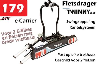 Promoties Fietsdrager - TwinnyLoad - Geldig van 08/04/2023 tot 30/04/2023 bij Itek