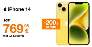 Promoties Apple iphone 14 - Apple - Geldig van 17/04/2023 tot 30/04/2023 bij Orange