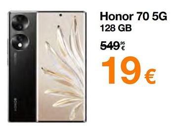 Promoties Honor 70 5g 128 gb - Honor - Geldig van 17/04/2023 tot 30/04/2023 bij Orange