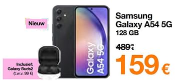Promoties Samsung galaxy a54 5g 128 gb - Samsung - Geldig van 17/04/2023 tot 30/04/2023 bij Orange