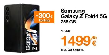 Promoties Samsung galaxy z fold4 5g 256 gb - Samsung - Geldig van 17/04/2023 tot 30/04/2023 bij Orange