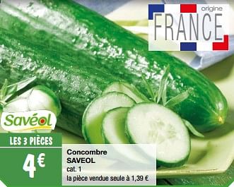 Promotions Concombre saveol - Produit Maison - Migros - Valide de 12/04/2023 à 22/04/2023 chez Migros