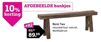 Promoties Bank ties - Huismerk - Leen Bakker - Geldig van 17/04/2023 tot 21/05/2023 bij Leen Bakker