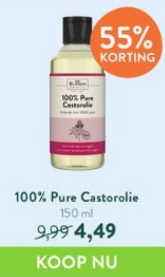 Promotions 100% pure castorolie - De Tuinen - Valide de 17/04/2023 à 14/05/2023 chez Holland & Barret