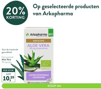 Promotions Aloe vera - Arkopharma - Valide de 17/04/2023 à 14/05/2023 chez Holland & Barret
