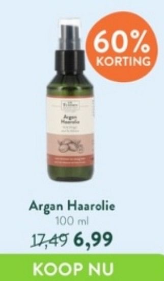 Promoties Argan haarolie - De Tuinen - Geldig van 17/04/2023 tot 14/05/2023 bij Holland & Barret