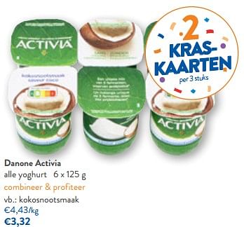 Promoties Danone activia yoghurt kokosnootsmaak - Danone - Geldig van 19/04/2023 tot 02/05/2023 bij OKay