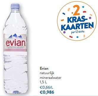 Promoties Evian natuurlijk mineraalwater - Evian - Geldig van 19/04/2023 tot 02/05/2023 bij OKay