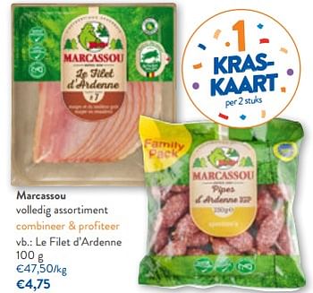Promoties Marcassou le filet d’ardenne - Marcassou - Geldig van 19/04/2023 tot 02/05/2023 bij OKay