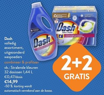 Promoties Dash stralende kleuren - Dash - Geldig van 19/04/2023 tot 02/05/2023 bij OKay