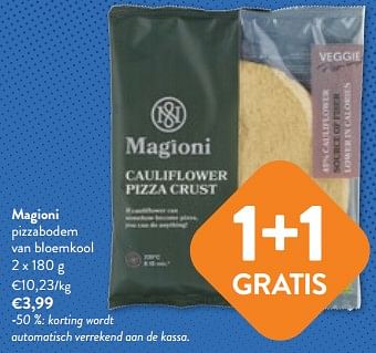 Promoties Magioni pizzabodem van bloemkool - Magioni - Geldig van 19/04/2023 tot 02/05/2023 bij OKay