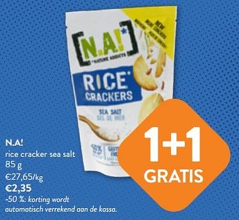 Promotions N.a! rice cracker sea salt - N.A! - Valide de 19/04/2023 à 02/05/2023 chez OKay