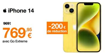 Promotions Apple iphone 14 - Apple - Valide de 17/04/2023 à 30/04/2023 chez Orange