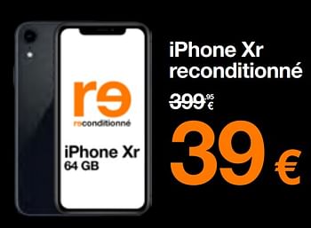 Promotions Apple refurbished iphone xr - Apple - Valide de 17/04/2023 à 30/04/2023 chez Orange