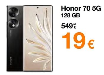 Promoties Honor 70 5g 128 gb - Honor - Geldig van 17/04/2023 tot 30/04/2023 bij Orange