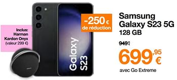 Promoties Samsung galaxy s23 5g 128 gb - Samsung - Geldig van 17/04/2023 tot 30/04/2023 bij Orange