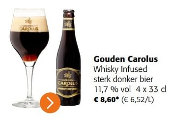 Promoties Gouden carolus whisky infused sterk donker bier - Gouden Carolus - Geldig van 19/04/2023 tot 02/05/2023 bij Colruyt