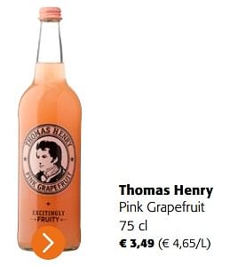 Promoties Thomas henry pink grapefruit - THOMAS HENRY - Geldig van 19/04/2023 tot 02/05/2023 bij Colruyt