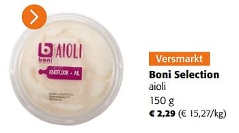 Promoties Boni selection aioli - Boni - Geldig van 19/04/2023 tot 02/05/2023 bij Colruyt