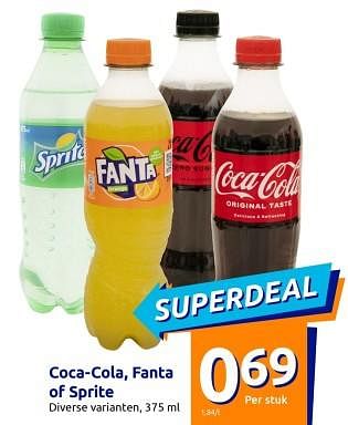 Promoties Coca-cola fanta of sprite - Huismerk - Action - Geldig van 19/04/2023 tot 25/04/2023 bij Action