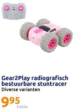 Promoties Gear2piay radiografisch bestuurbare stuntracer - Gear2Play - Geldig van 19/04/2023 tot 25/04/2023 bij Action