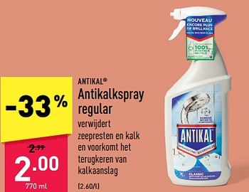 Promoties Antikalkspray regular - Antikal - Geldig van 24/04/2023 tot 05/05/2023 bij Aldi